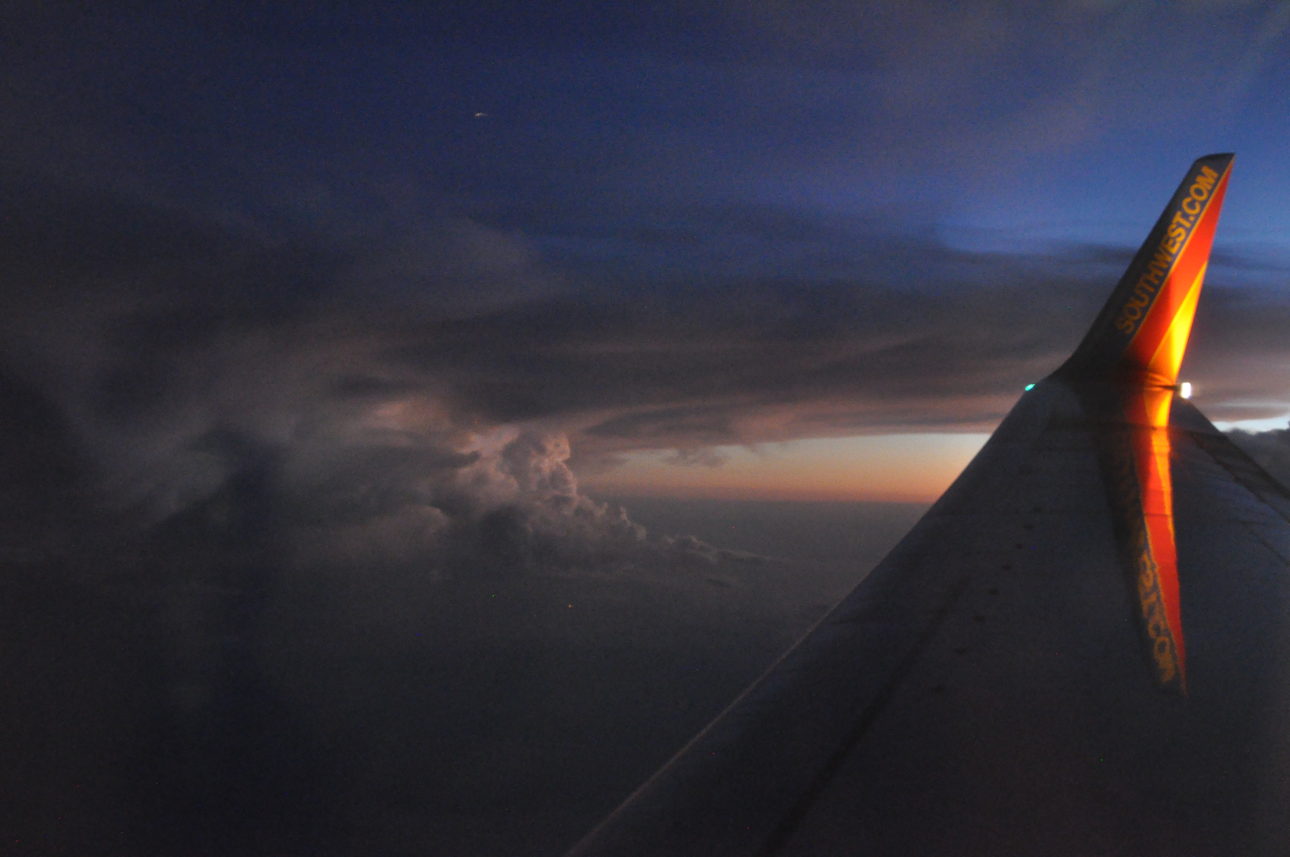 Joe Dobrow photo of clouds from a Southwest airplane