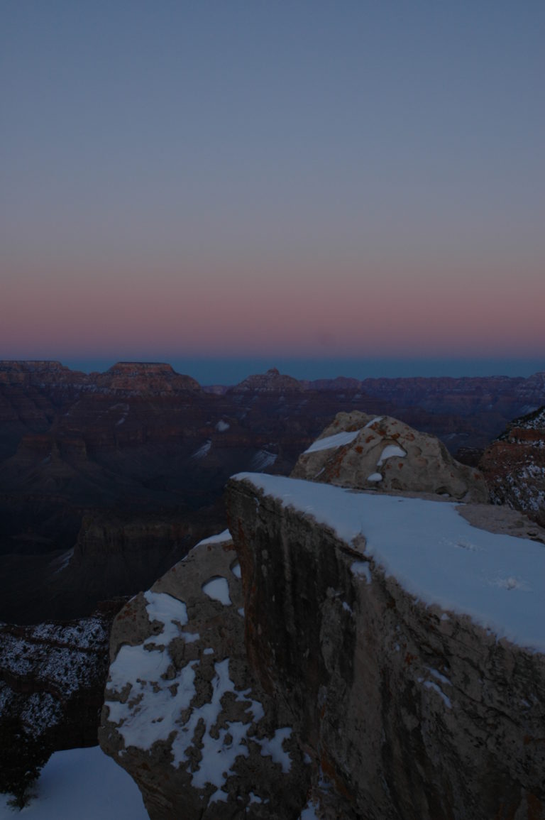 Joe Dobrow photo of winter at Grand Canyon's Mather Point
