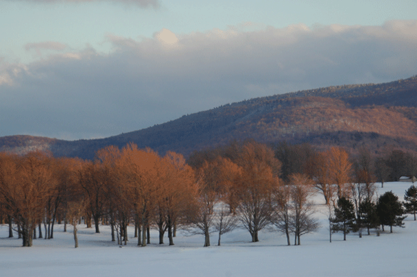 Joe Dobrow photo of snow-covered field in West Virginia