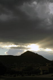 Joe Dobrow photo of clouds at Eagle Mountain, Arizona