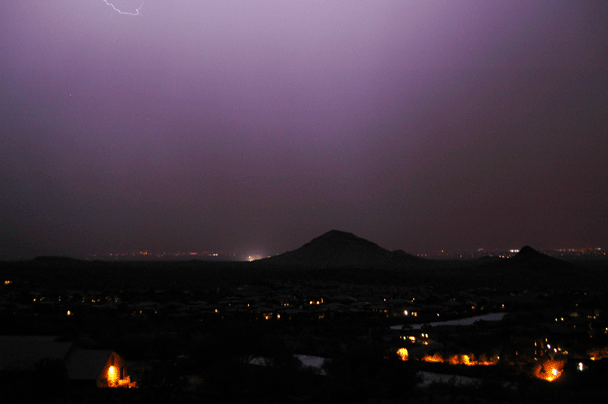 Joe Dobrow photo of lightning in Phoenix